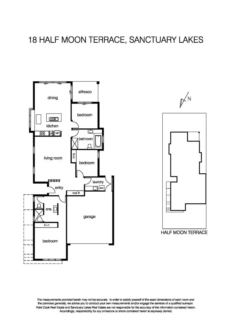 Floorplan of Homely house listing, 18 Half Moon Terrace, Sanctuary Lakes VIC 3030