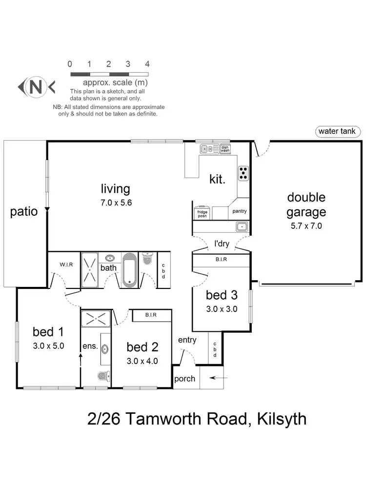 Floorplan of Homely house listing, 2/26 Tamworth Road, Kilsyth VIC 3137