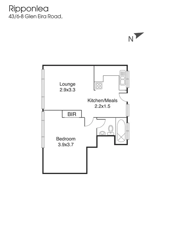 Floorplan of Homely house listing, 43/8 Glen Eira Road, Ripponlea VIC 3185