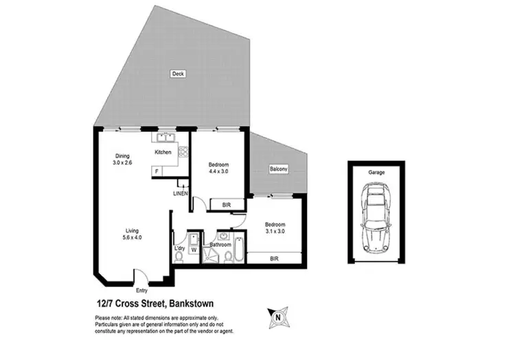Floorplan of Homely unit listing, 12/7 Cross Street, Bankstown NSW 2200