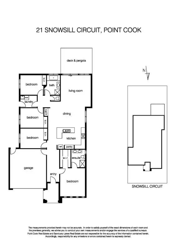 Floorplan of Homely house listing, 21 Snowsill Circuit, Point Cook VIC 3030