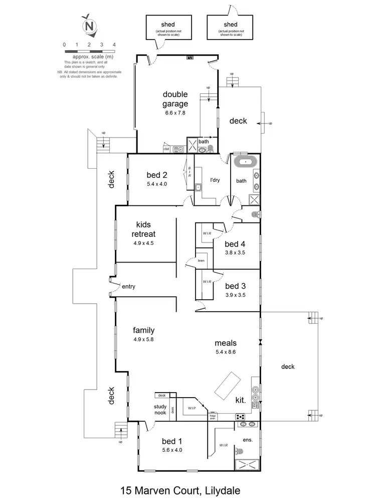 Floorplan of Homely house listing, 15 Marven Court, Lilydale VIC 3140