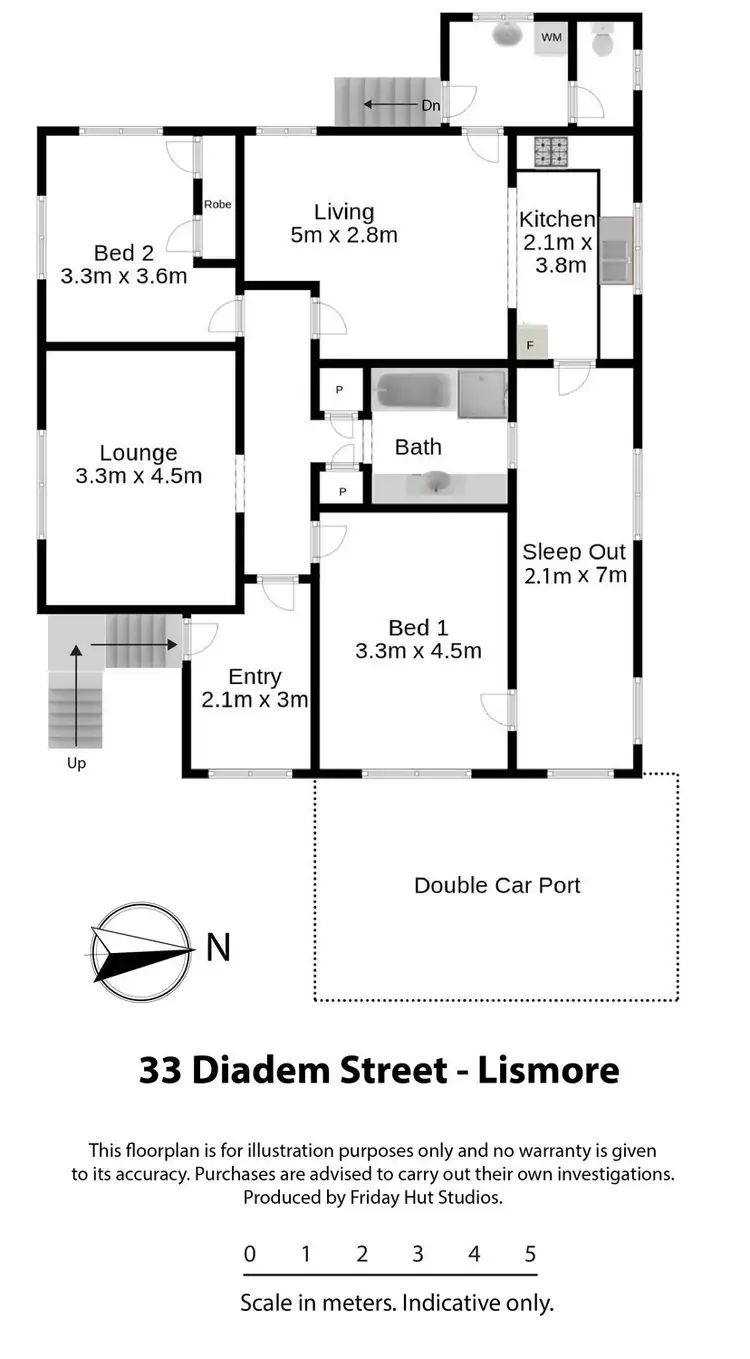 Floorplan of Homely house listing, 33 Diadem Street, Lismore NSW 2480