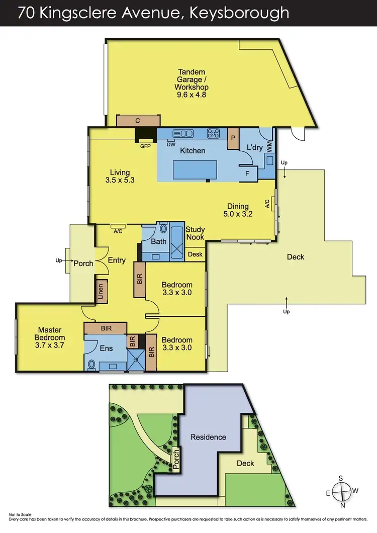 Floorplan of Homely house listing, 70 Kingsclere Avenue, Keysborough VIC 3173