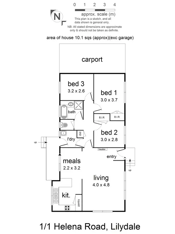 Floorplan of Homely house listing, 1 Helena Road, Lilydale VIC 3140