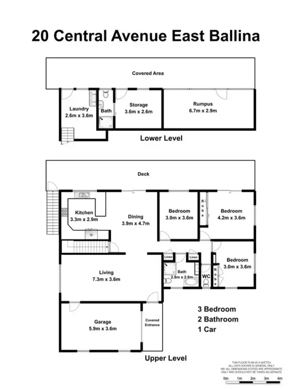 Floorplan of Homely house listing, 20 Central Avenue, East Ballina NSW 2478