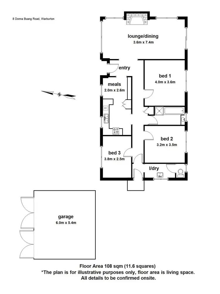 Floorplan of Homely house listing, 8 Donna Buang Road, Warburton VIC 3799