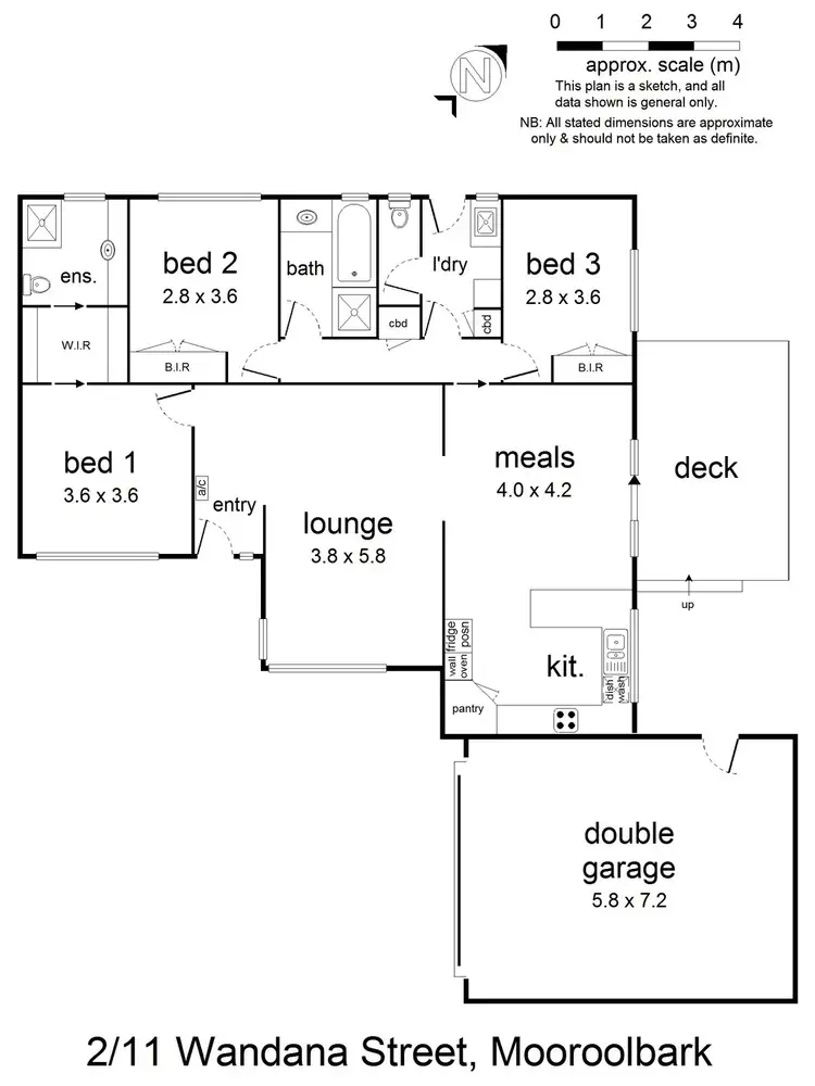Floorplan of Homely unit listing, 2/11 Wandana Street, Mooroolbark VIC 3138