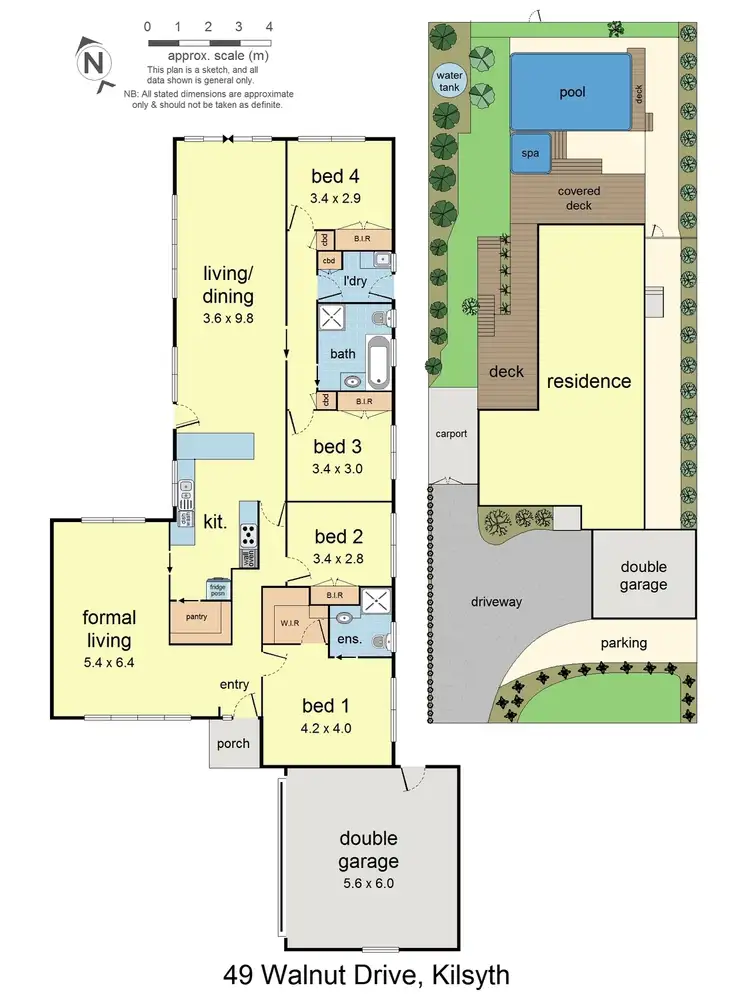 Floorplan of Homely house listing, 49 Walnut Drive, Kilsyth VIC 3137