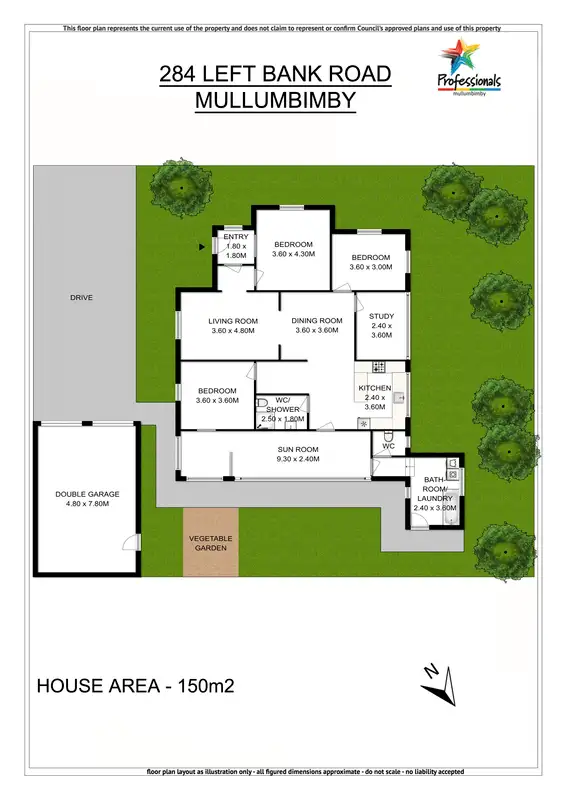 Floorplan of Homely rural property listing, 284 Left Bank Road, Mullumbimby NSW 2482