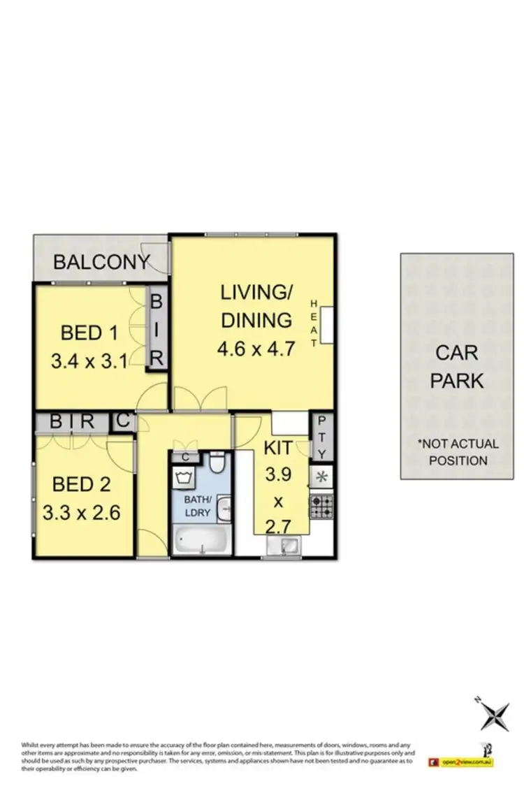 Floorplan of Homely flat listing, 11/49 Napier Street, Footscray VIC 3011