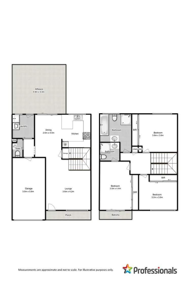 Floorplan of Homely townhouse listing, 1/5 Lang Road, Casula NSW 2170