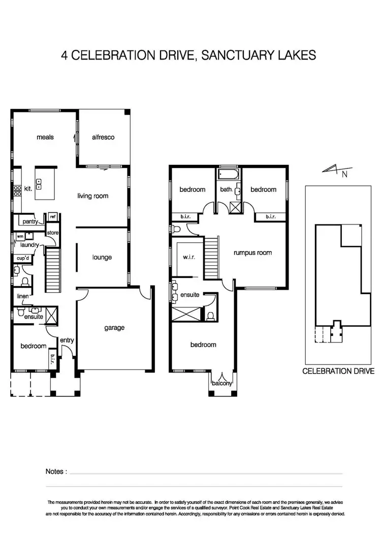 Floorplan of Homely house listing, 4 Celebration Drive, Sanctuary Lakes VIC 3030