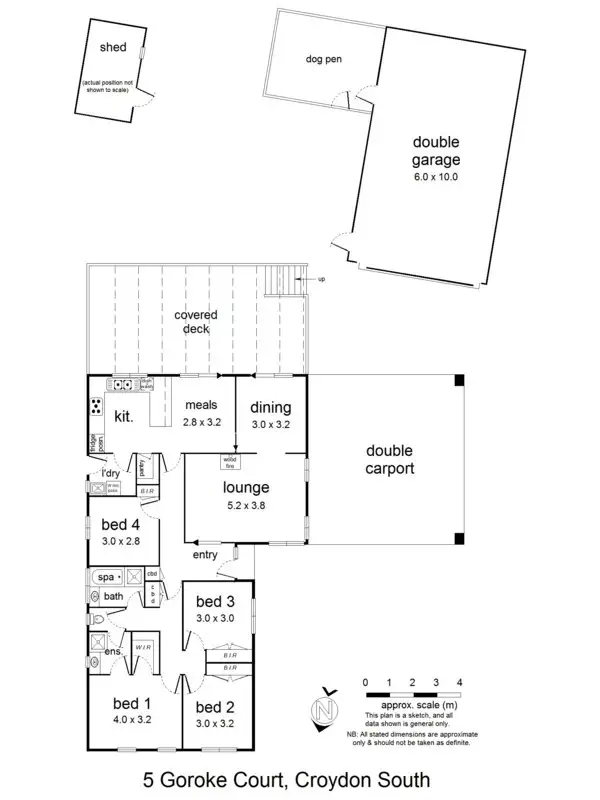 Floorplan of Homely house listing, 5 Goroke Court, Croydon South VIC 3136