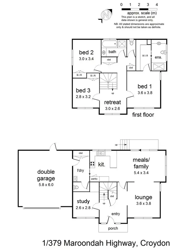 Floorplan of Homely house listing, 1/379 Maroondah Highway, Croydon VIC 3136