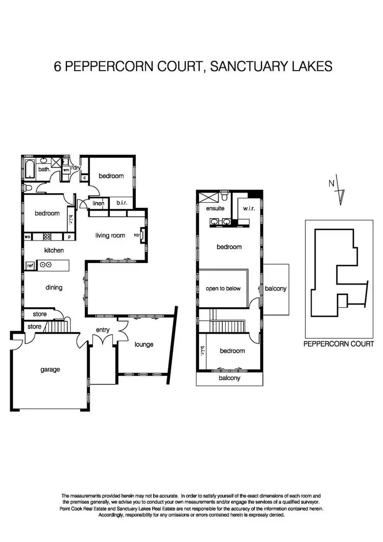 Floorplan of Homely house listing, 6 Peppercorn Court, Sanctuary Lakes VIC 3030