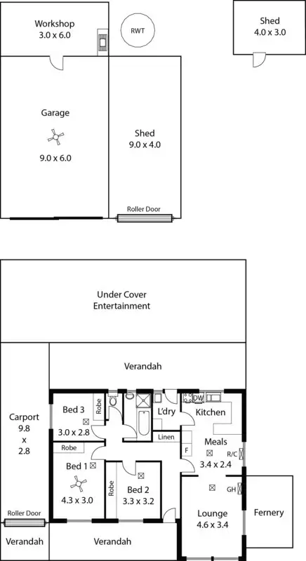 Floorplan of Homely house listing, 13 Stanford-smith Street, Klemzig SA 5087