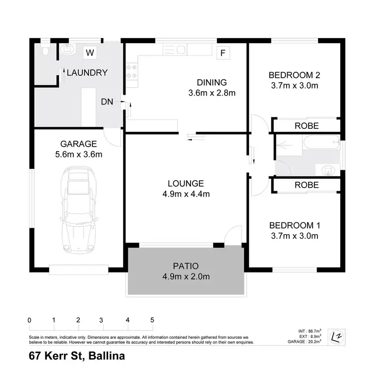 Floorplan of Homely house listing, 67 Kerr Street, Ballina NSW 2478