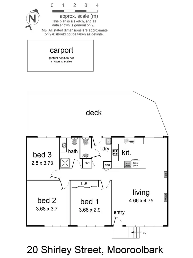Floorplan of Homely house listing, 20 Shirley Street, Mooroolbark VIC 3138
