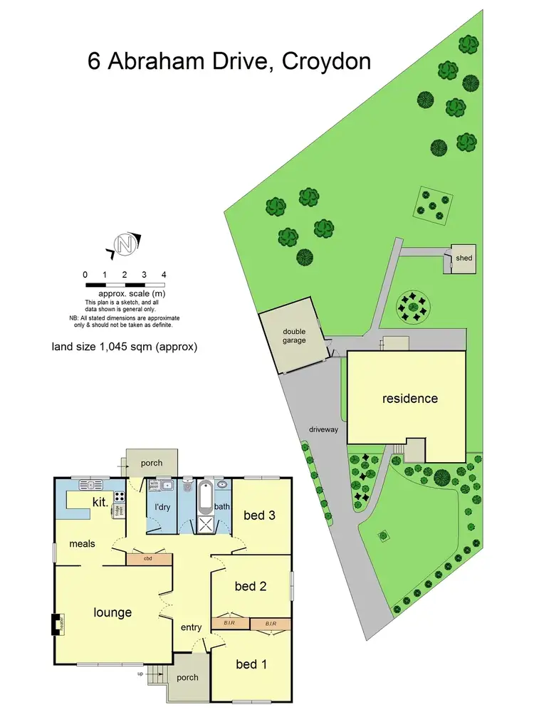 Floorplan of Homely house listing, 6 Abraham Drive, Croydon VIC 3136