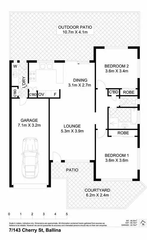 Floorplan of Homely house listing, 7/143 Cherry Street, Ballina NSW 2478