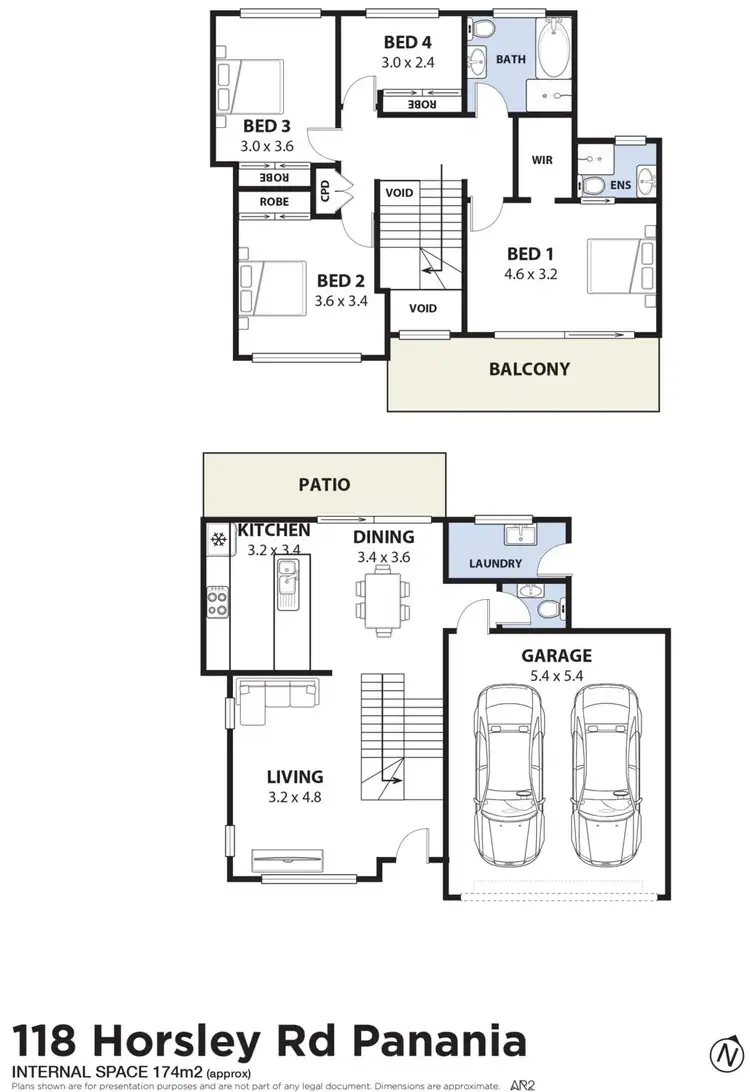 Floorplan of Homely semi-detached listing, 118 Horsley Road, Panania NSW 2213