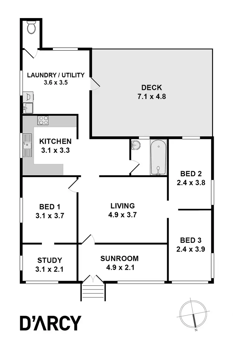 Floorplan of Homely house listing, 126 Arthur Terrace, Red Hill QLD 4059