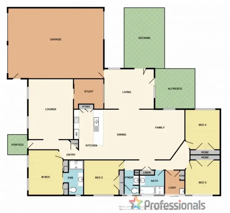 Floorplan of Homely house listing, 5 Lucas Court, Wodonga VIC 3690