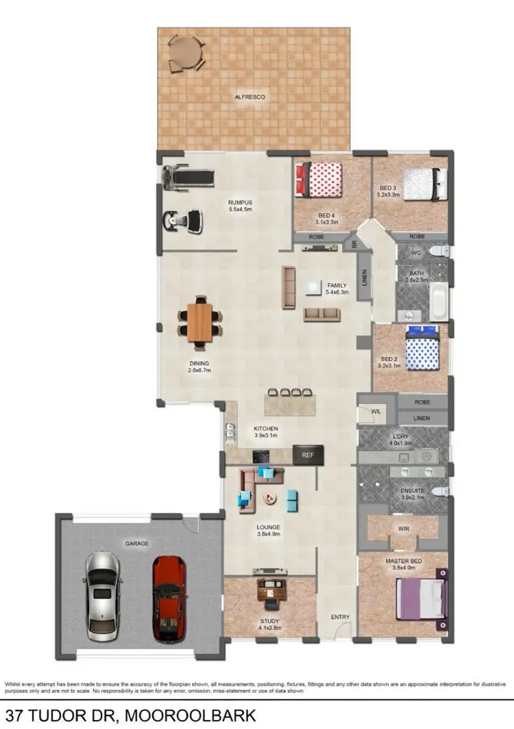 Floorplan of Homely house listing, 37 Tudor Drive, Mooroolbark VIC 3138