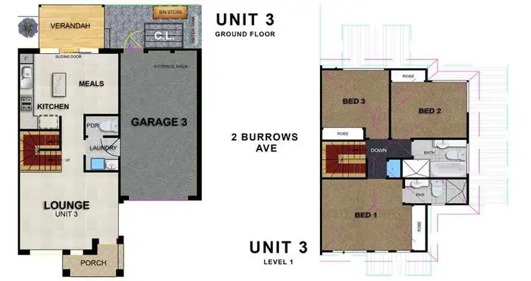 Floorplan of Homely townhouse listing, 3/2 Burrows Avenue, Dandenong VIC 3175