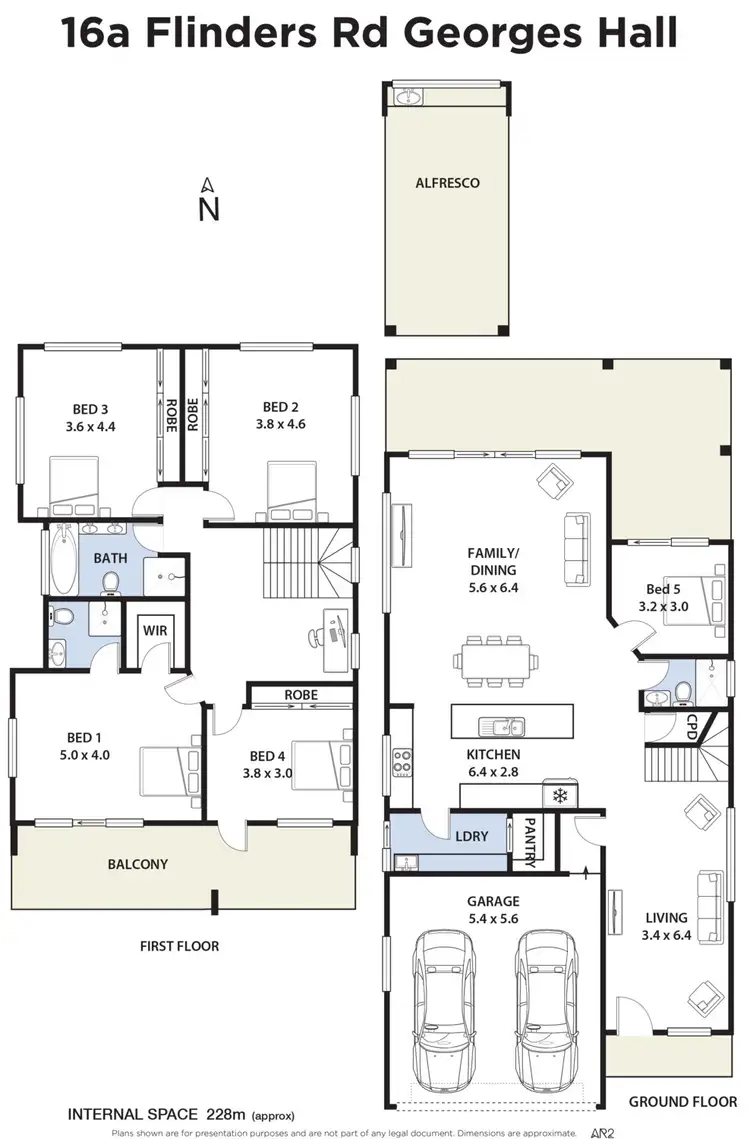Floorplan of Homely house listing, 16A Flinders Road, Georges Hall NSW 2198