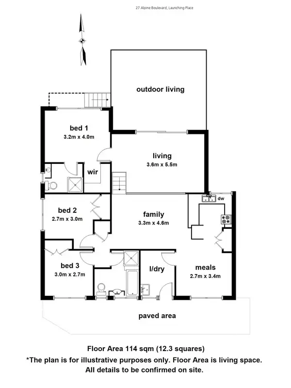 Floorplan of Homely house listing, 27 Alpine Boulevard, Launching Place VIC 3139