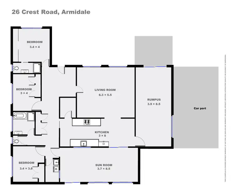 Floorplan of Homely house listing, 26 Crest Road, Armidale NSW 2350