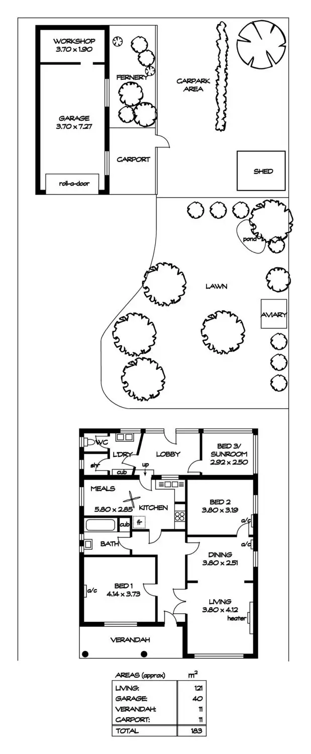 Floorplan of Homely house listing, 16 Nalara Avenue, Rostrevor SA 5073
