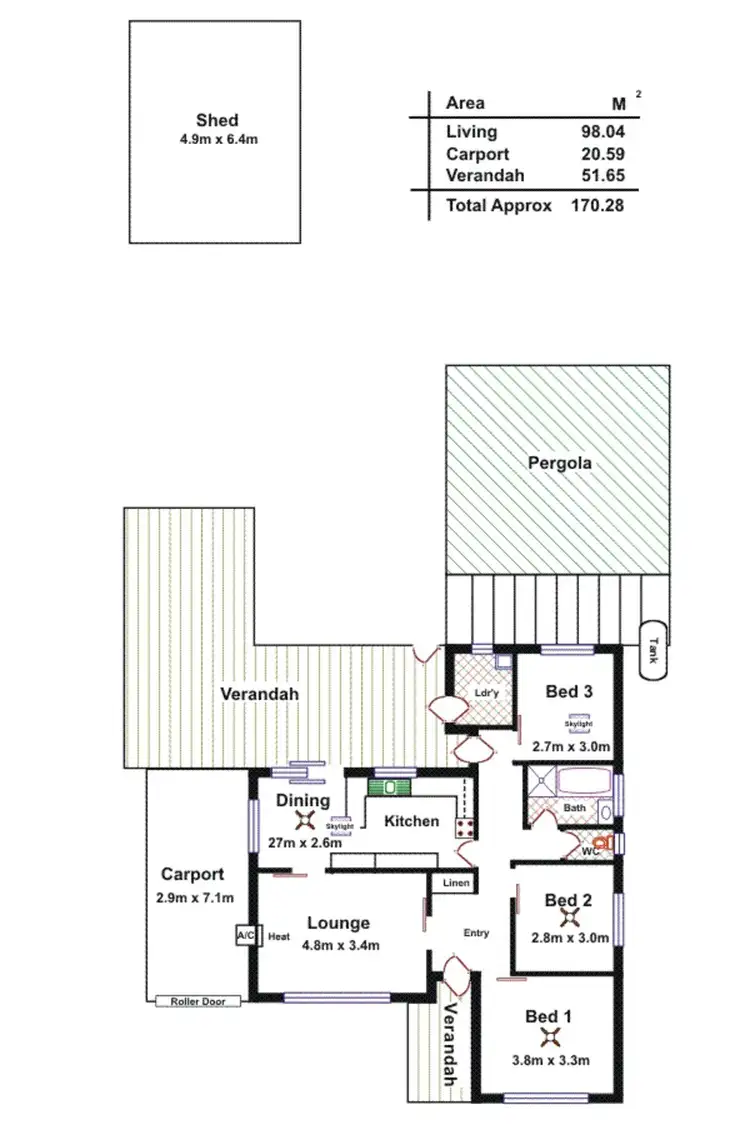 Floorplan of Homely house listing, 391 Railway Terrace, North Haven SA 5018