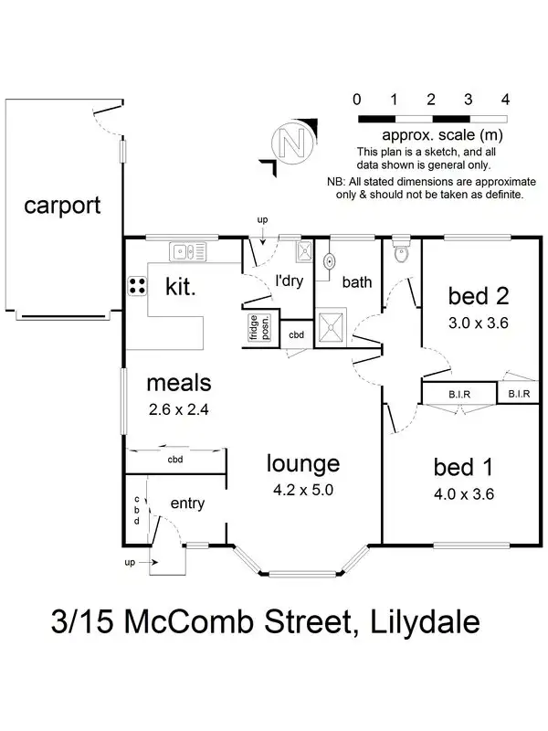 Floorplan of Homely unit listing, 3/15 McComb Street, Lilydale VIC 3140