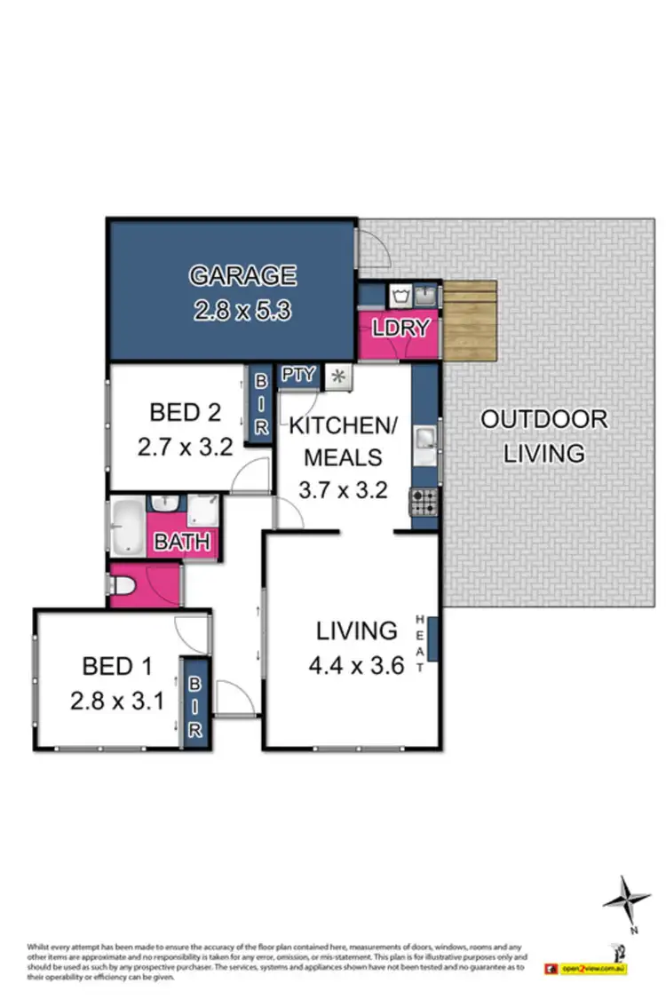 Floorplan of Homely house listing, .Unit 6/72 Civic Parade, Altona VIC 3018