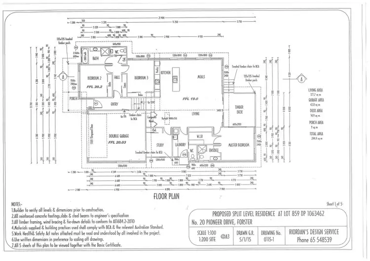 Floorplan of Homely house listing, 20 Pioneer Drive, Forster NSW 2428