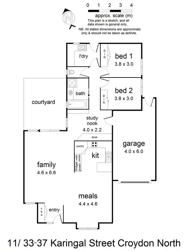 Floorplan of Homely unit listing, 11/33-37 Karingal Street, Croydon North VIC 3136