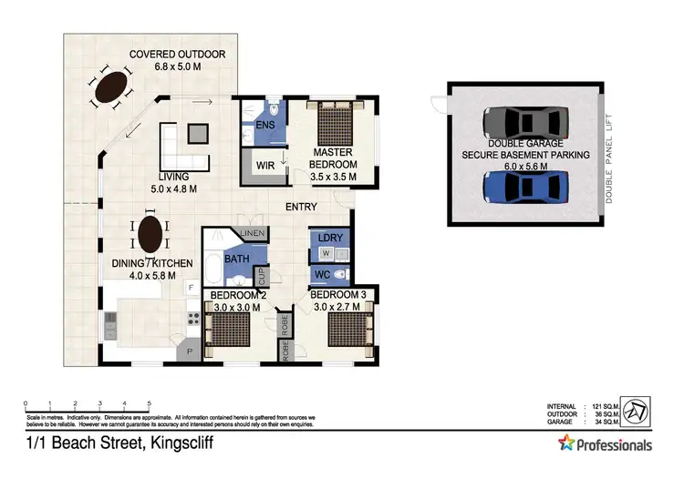 Floorplan of Homely apartment listing, 1/1 Beach Street, Kingscliff NSW 2487