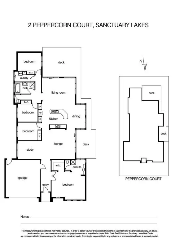 Floorplan of Homely house listing, 2 Peppercorn Court, Sanctuary Lakes VIC 3030
