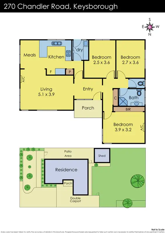 Floorplan of Homely house listing, 270 Chandler Road, Keysborough VIC 3173