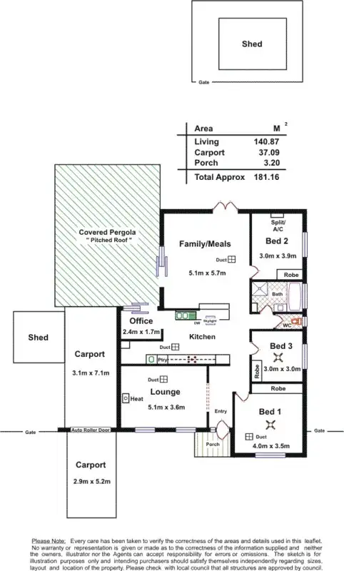 Floorplan of Homely house listing, 19 Blaxland Avenue, Wynn Vale SA 5127