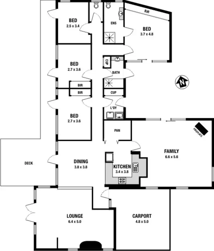 Floorplan of Homely house listing, 5 Narool Court, Croydon VIC 3136