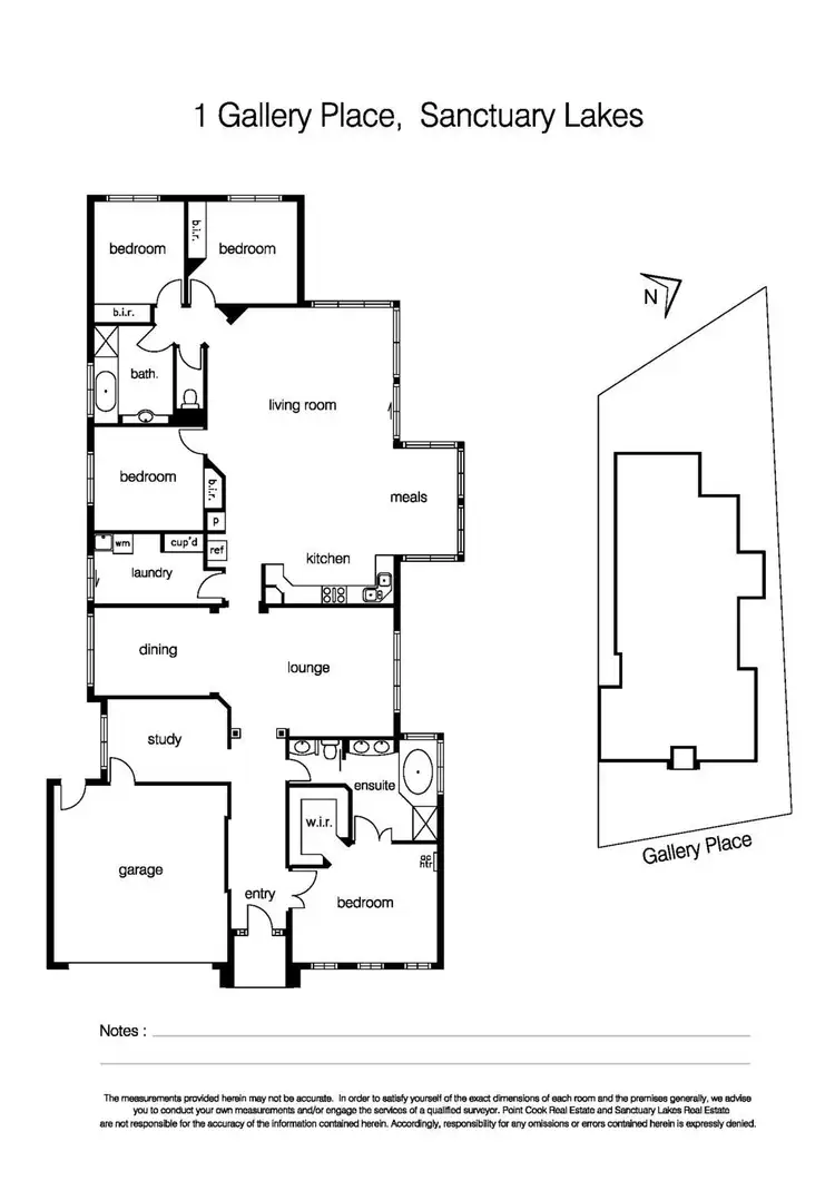 Floorplan of Homely house listing, 1 Gallery Place, Sanctuary Lakes VIC 3030