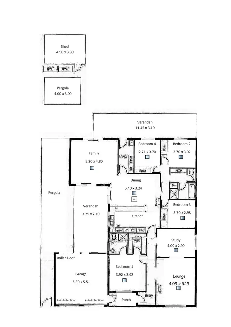 Floorplan of Homely house listing, 6 Bell Court, Valley View SA 5093
