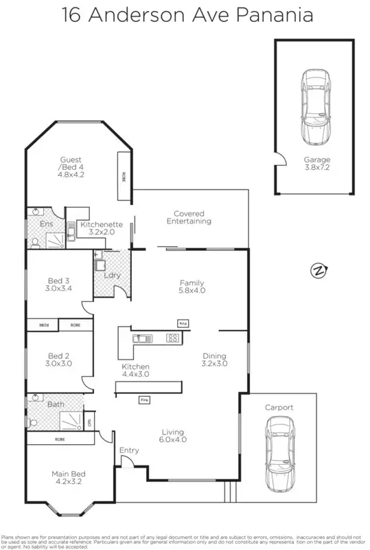 Floorplan of Homely house listing, 16 Anderson Avenue, Panania NSW 2213