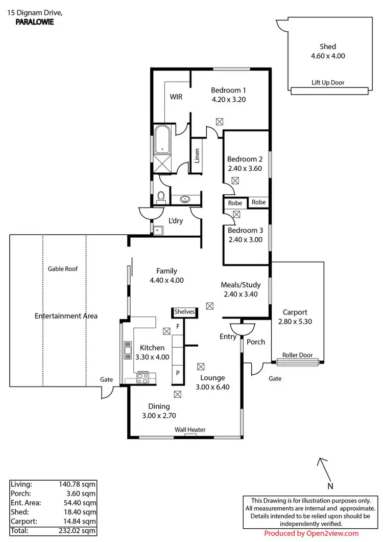 Floorplan of Homely house listing, 15 Dignam Drive, Paralowie SA 5108