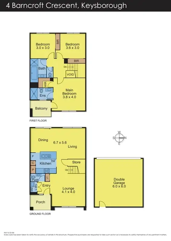 Floorplan of Homely house listing, 4 Barncroft Crescent, Keysborough VIC 3173