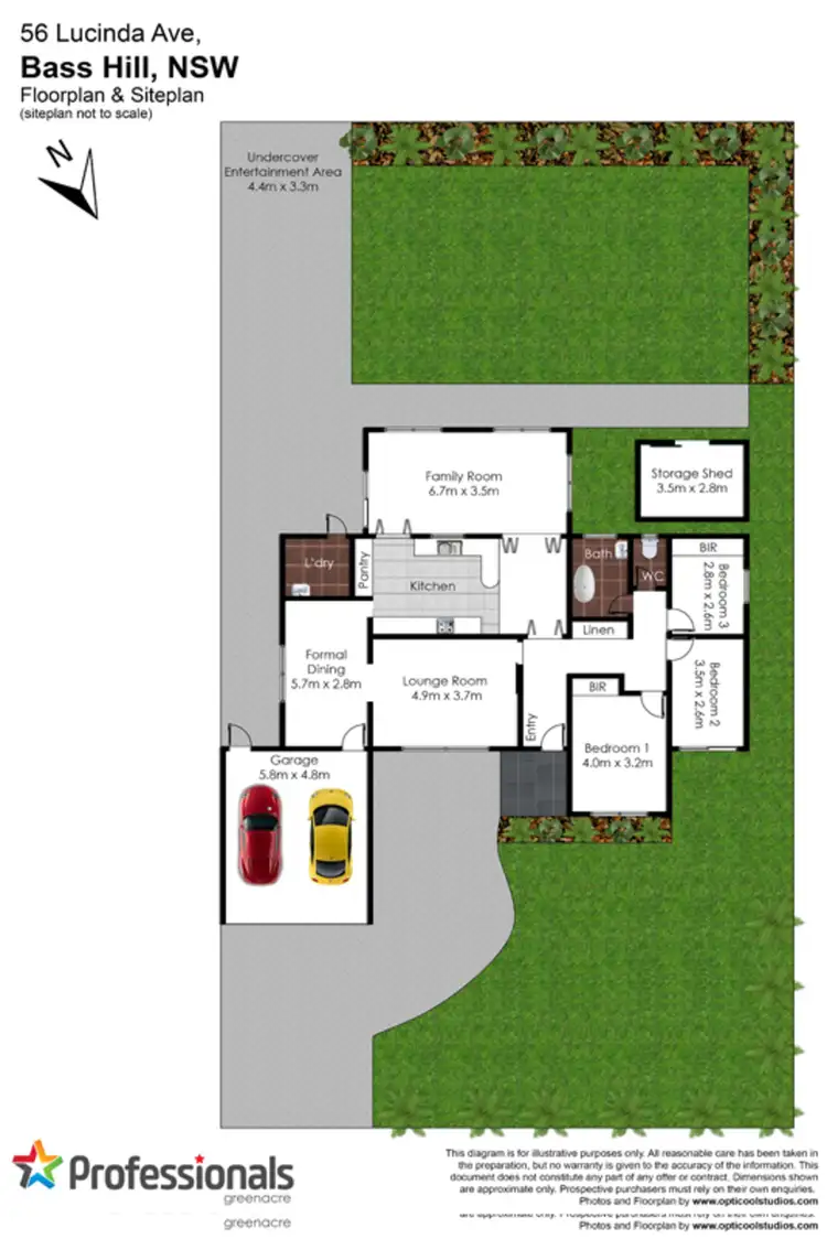 Floorplan of Homely house listing, 54 Lucinda Avenue, Bass Hill NSW 2197